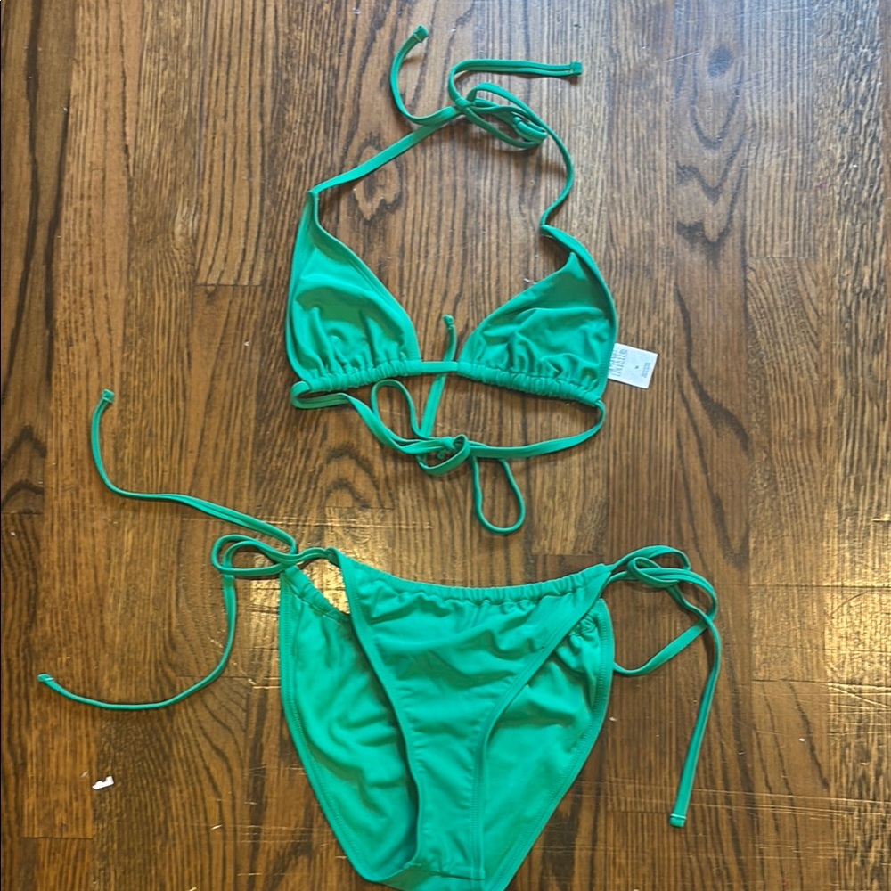 Vibrant Green Bikini Set